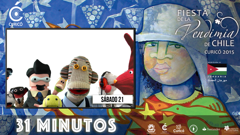 31 minutos se presenta en Curicó en la Fiesta de la vendimia 2015