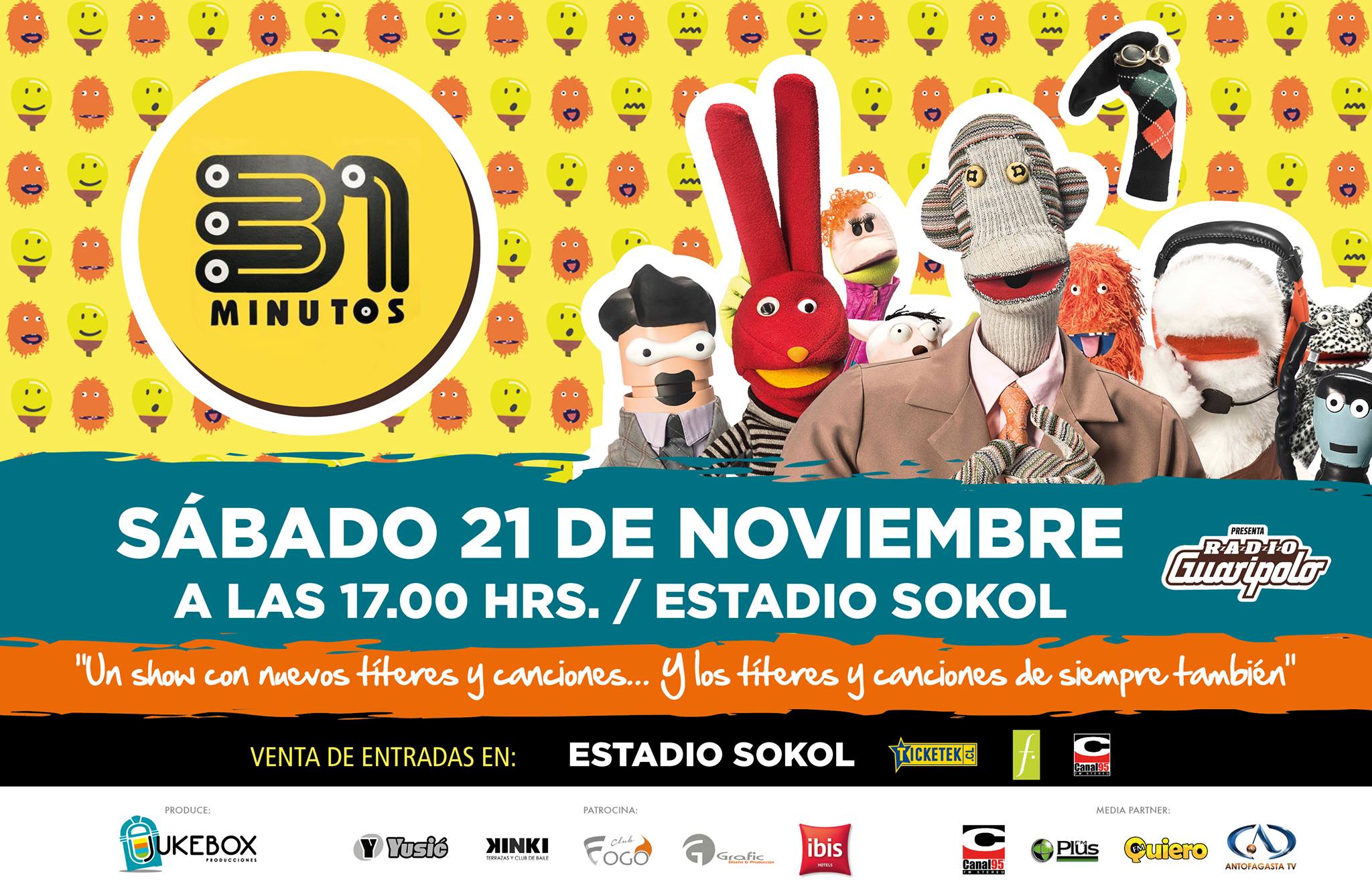 31 minutos en vivo en Antofagasta