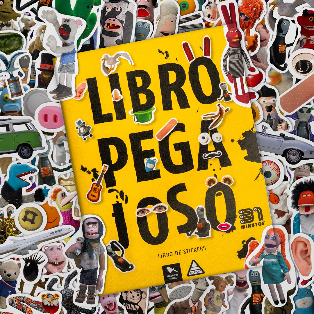 «El libro pegajoso de 31 minutos», el libro de stickers de 31 minutos