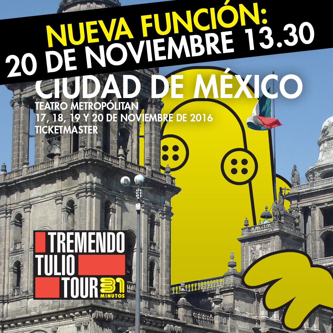 Nueva fecha de 31 minutos en Ciudad de México