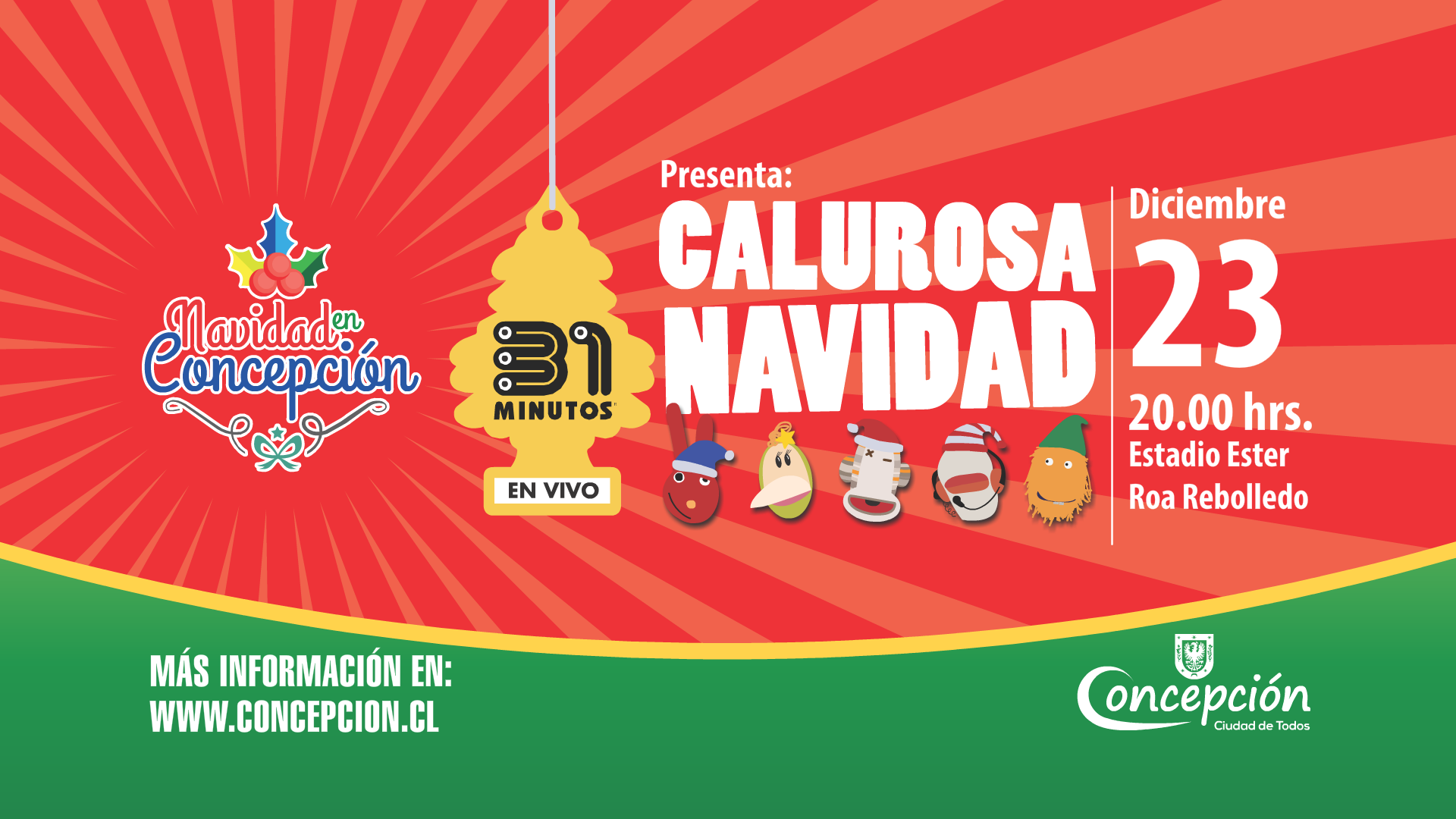 31 minutos en Concepción con Calurosa Navidad