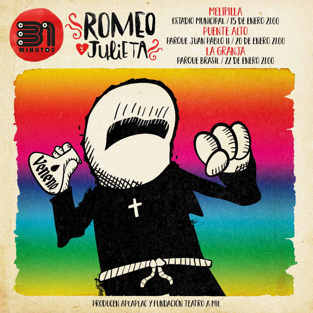 «31 minutos: Romeo y Julieta» en Melipilla, Puente Alto y La Granja