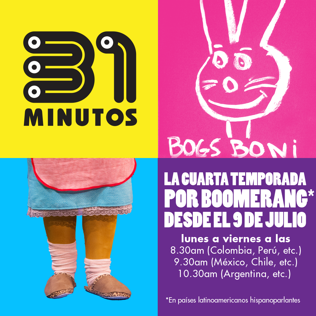 31 minutos se transmitirá por Boomerang