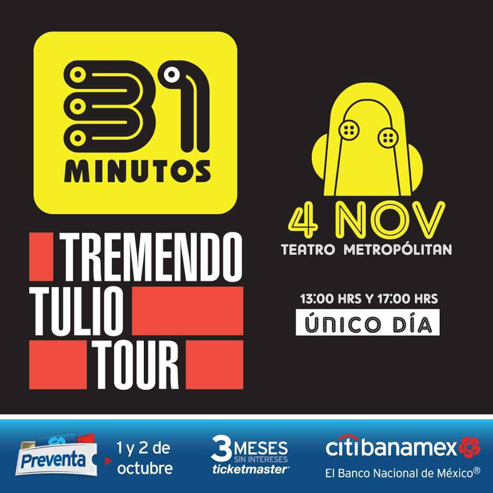 31 minutos vuelve a Ciudad de México con el Tremendo Tulio Tour