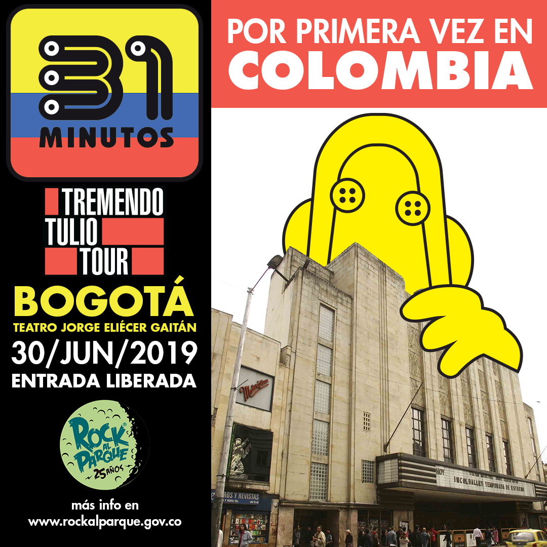 31 minutos se presenta por primera vez en Colombia