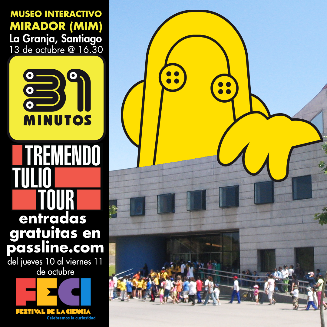 31 minutos se presenta en el Museo Interactivo Mirador como parte del Festival de la ciencia