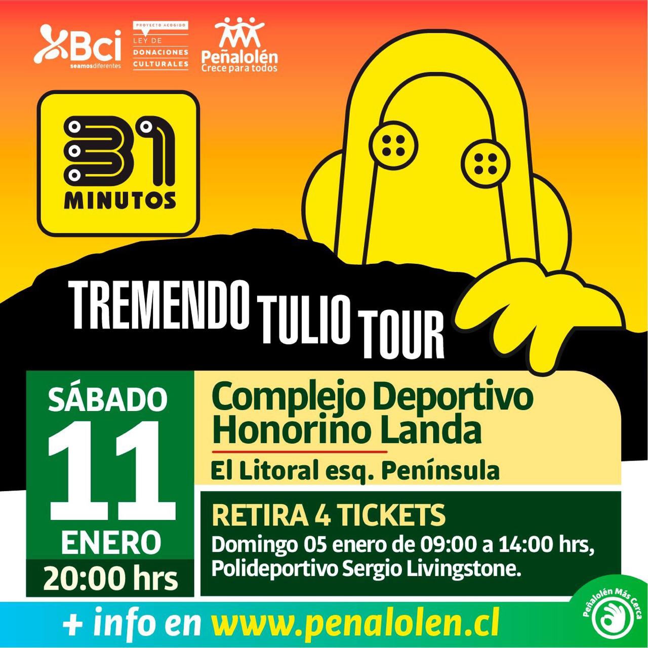 31 minutos se presenta en Peñalolén