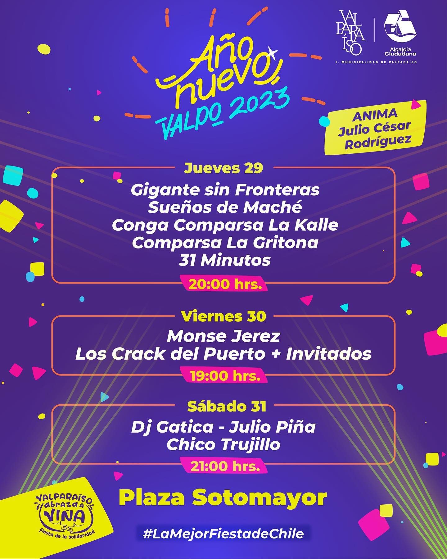 31 minutos se presenta en Valparaíso en 2023 con Calurosa Navidad